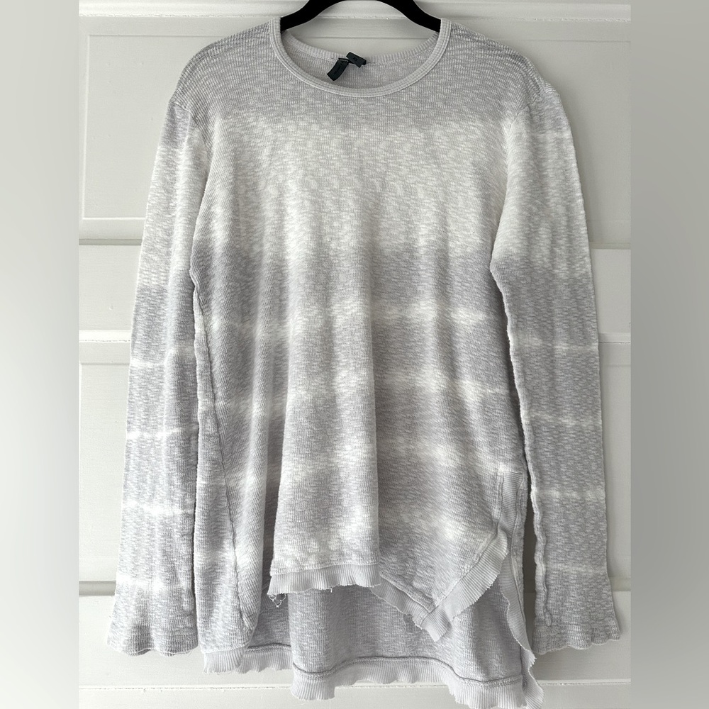Anthropologie Left of Center long sleeve knit tie dye shirt.